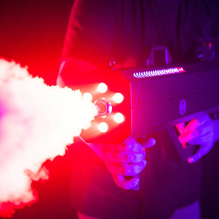 Mac Mah Fog Blaster 1500RGB – Indoor CO2-Style Hand-held Blaster