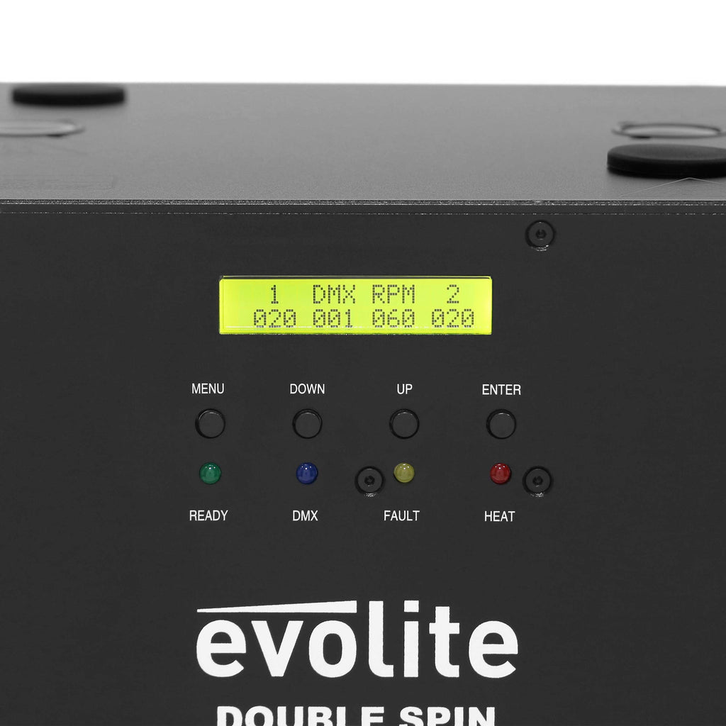 Evolite Double Spin Spark Machine with Flight Case