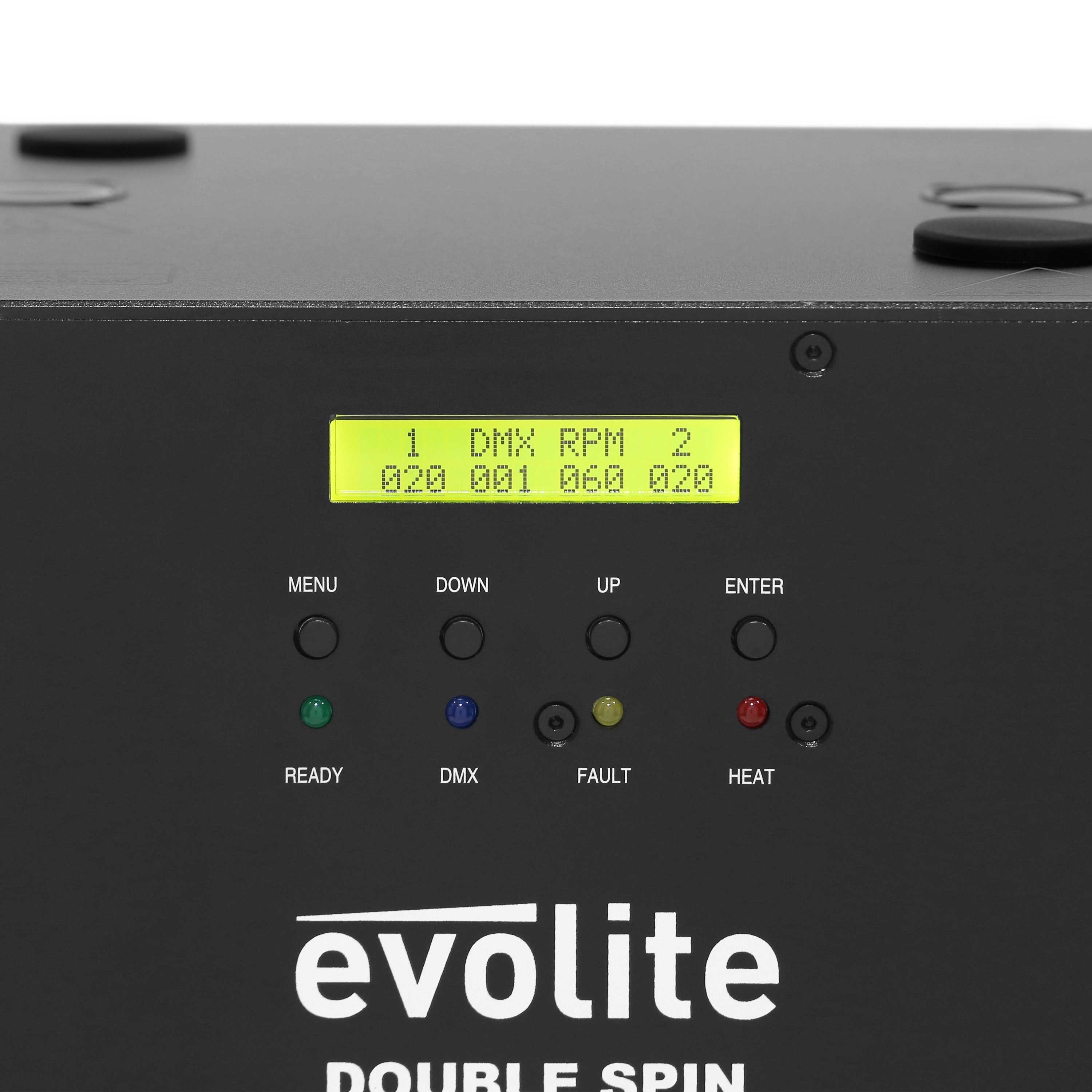 Evolite Double Spin Spark Machine with Flight Case