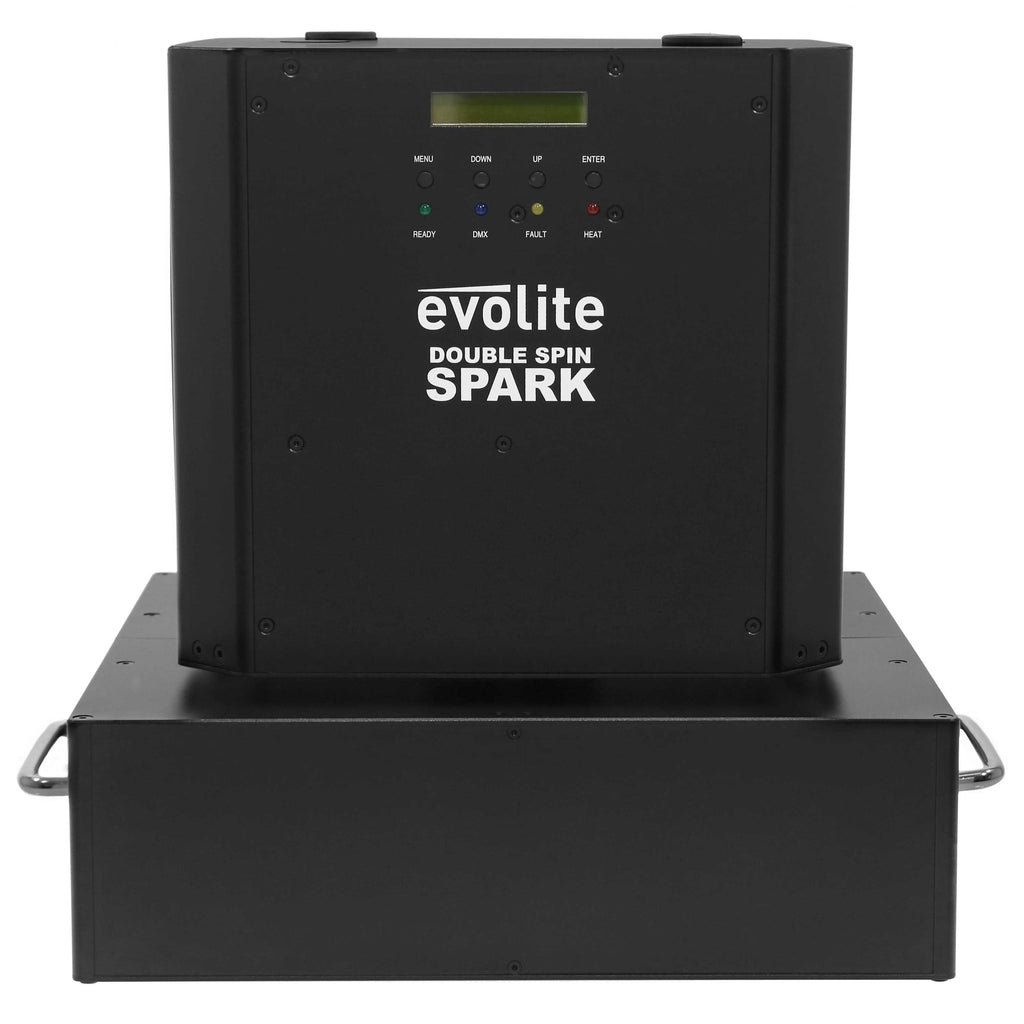 Evolite Double Spin Spark Machine with Flight Case