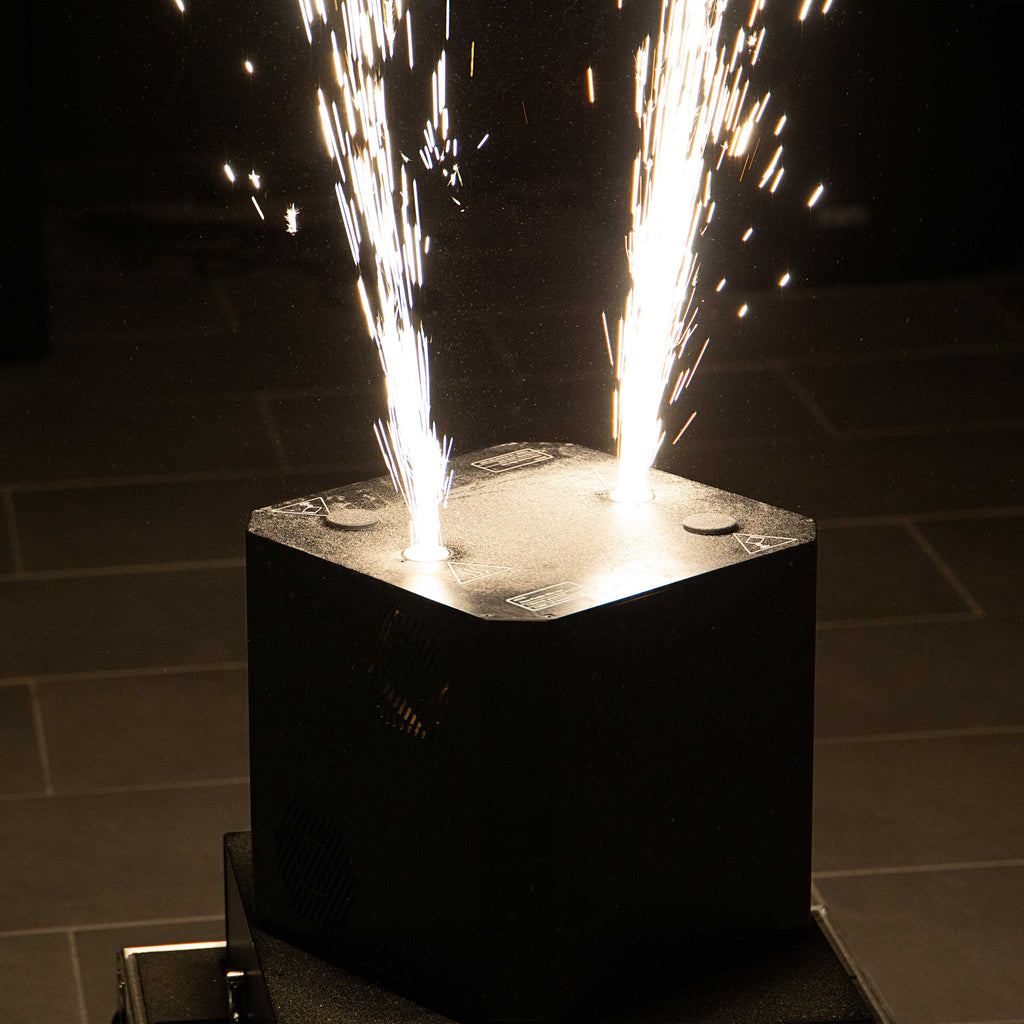 Evolite Double Spin Spark Machine with Flight Case