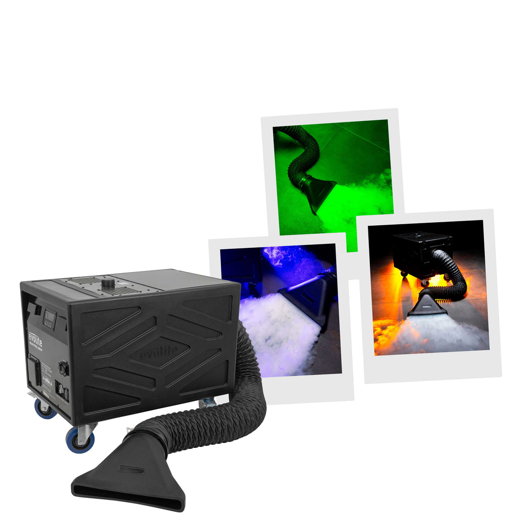 Evolite HeavyFog 3000P – Professional Low Fog Machine (3000W, No Ice Required)