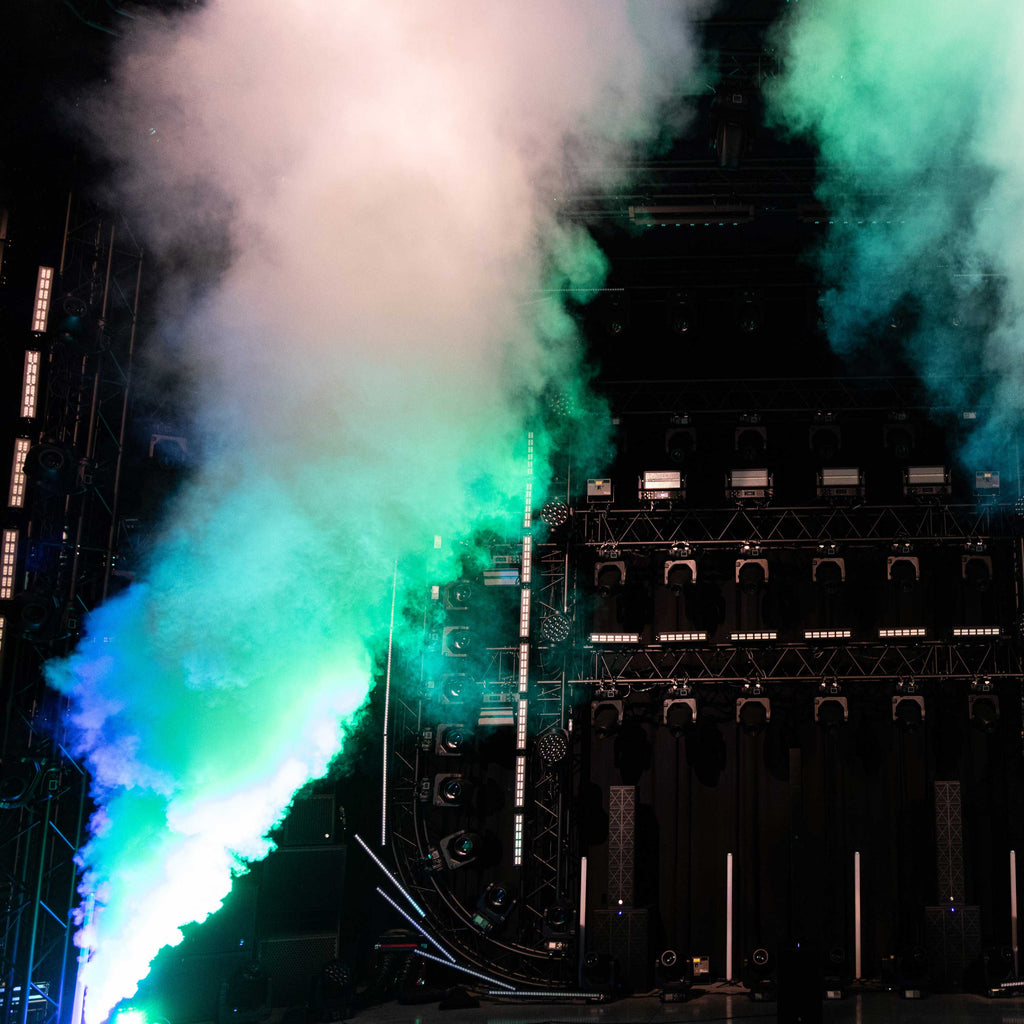 Evolite Pro FogJet Co2 – Indoor CO2-Style Jet Fog Machine with RGB LEDs
