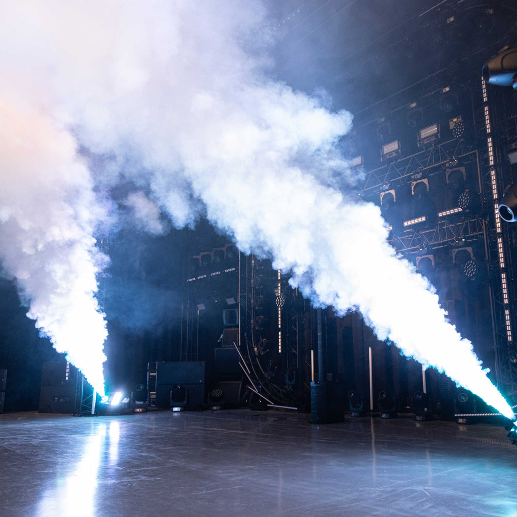 Evolite Pro FogJet Co2 – Indoor CO2-Style Jet Fog Machine with RGB LEDs