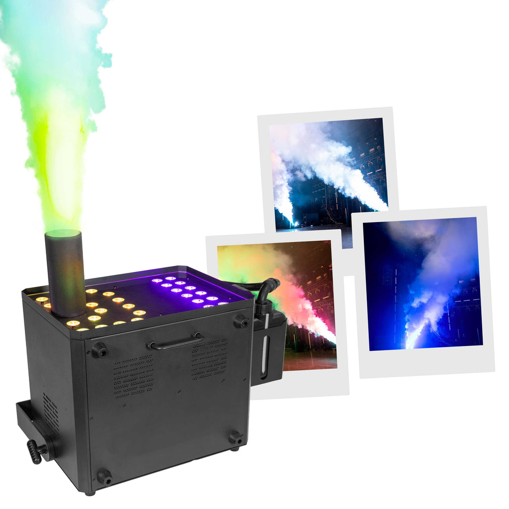 Evolite Pro FogJet Co2 – Indoor CO2-Style Jet Fog Machine with RGB LEDs