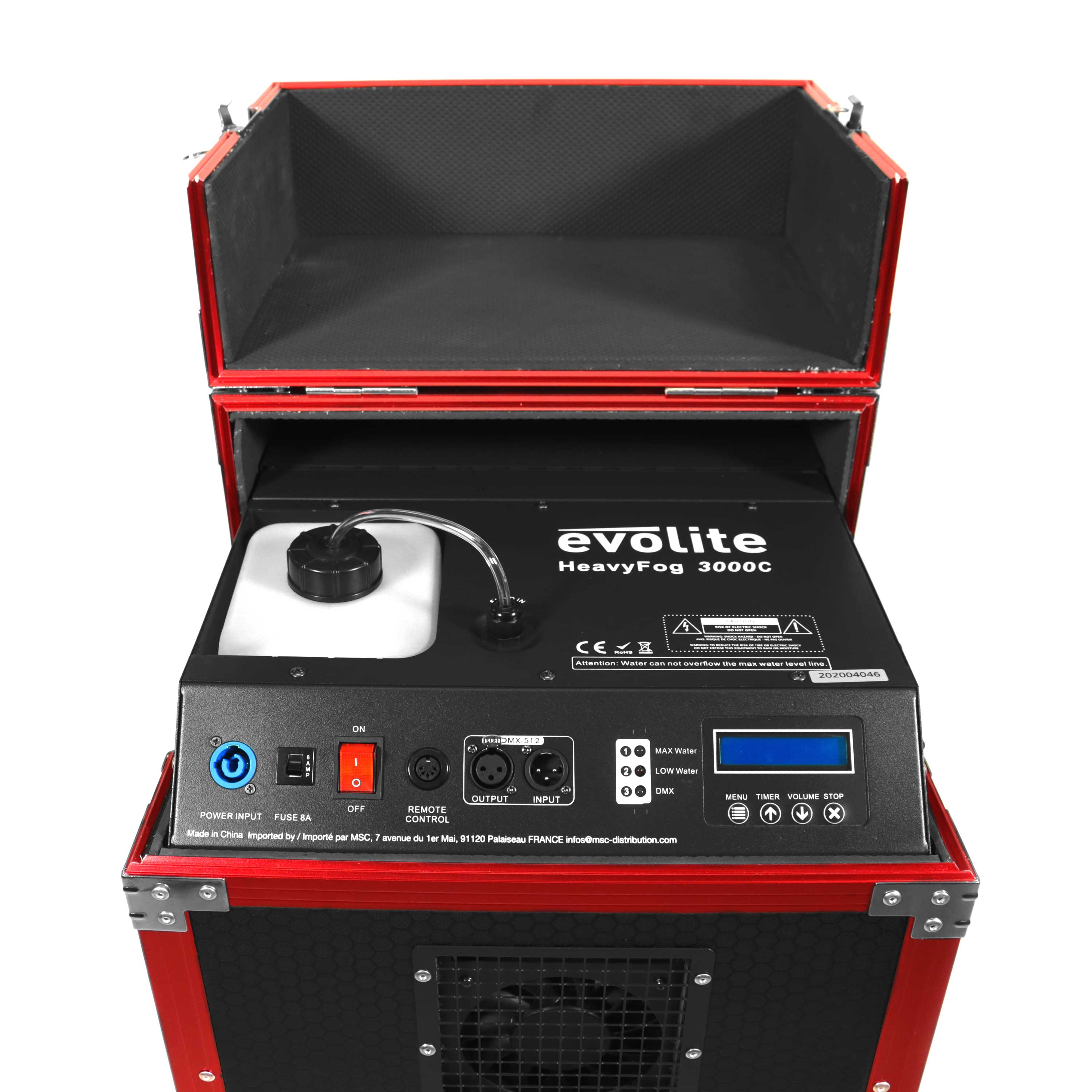 Evolite HeavyFog 3000C – Professional Low Fog Machine in Flight Case (3000W)