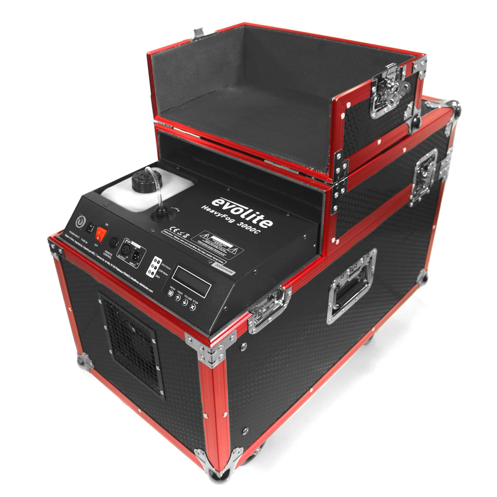 Evolite HeavyFog 3000C – Professional Low Fog Machine in Flight Case (3000W)
