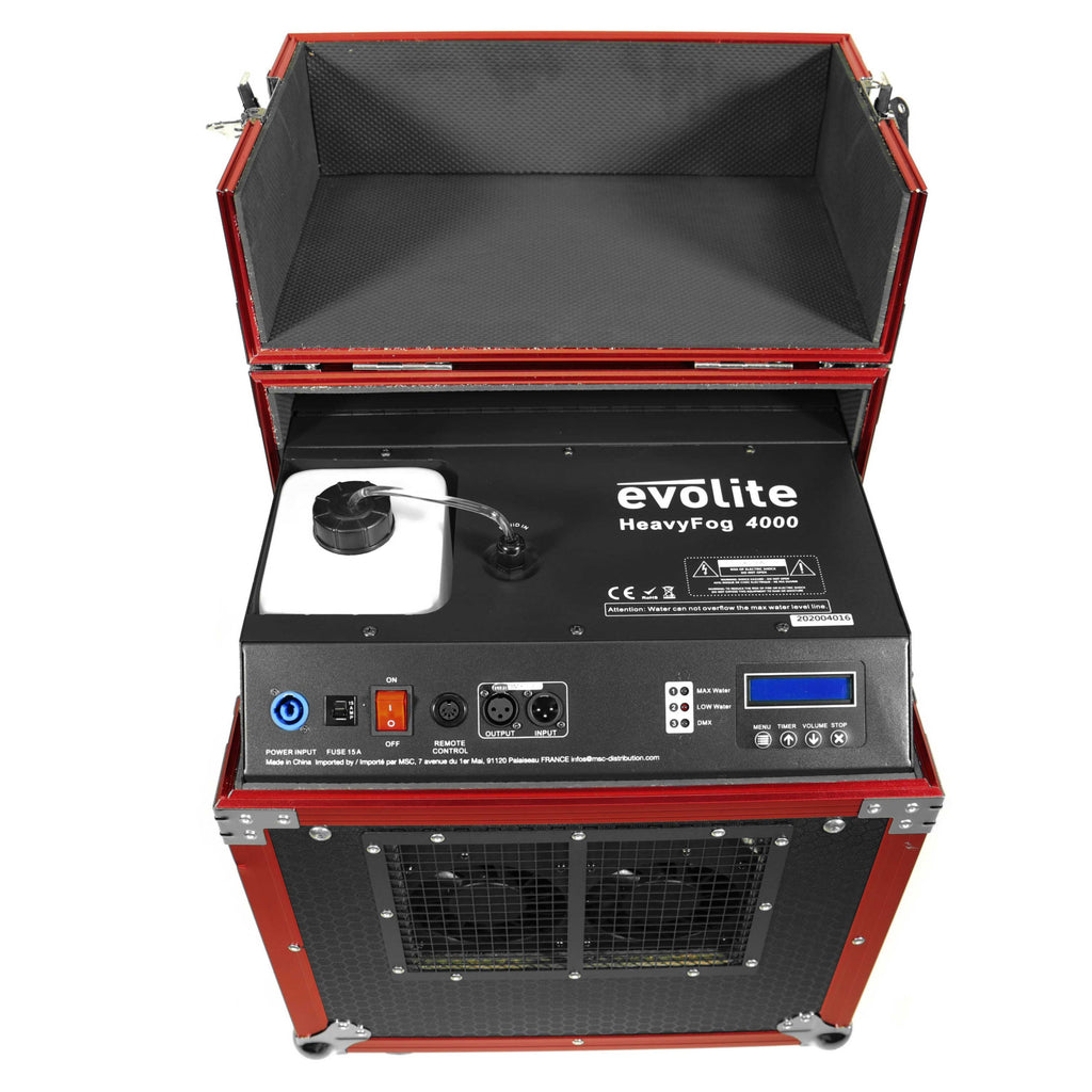 Evolite HeavyFog 4000 – Professional Low Fog Machine in Flight Case (4000W)