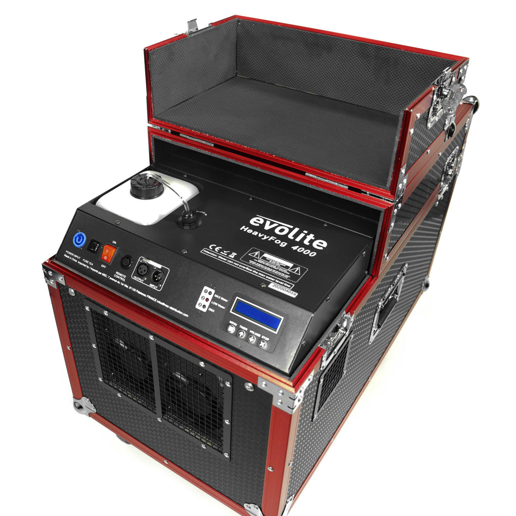 Evolite HeavyFog 4000 – Professional Low Fog Machine in Flight Case (4000W)