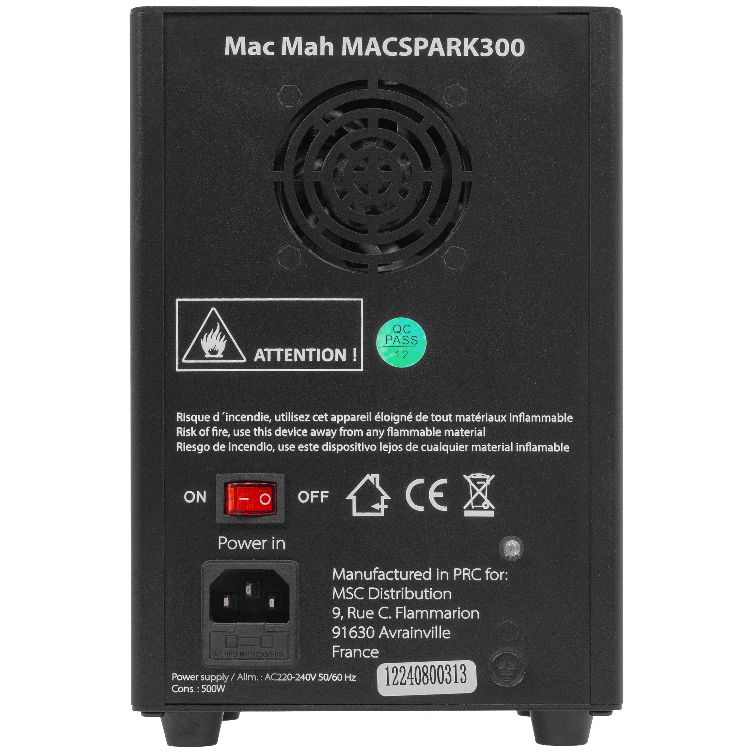 Mac Mah Mac Spark 300 – Cold Spark Machine