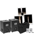 Mac Mah Mac Spark 300 Pack – 2 × Cold Spark Machines, 2 × 200g Spark Powder &amp; Carry Bag