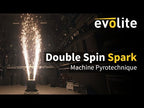 Evolite Double Spin Spark Machine with Flight Case