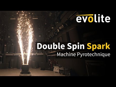 Evolite Double Spin Spark Machine with Flight Case